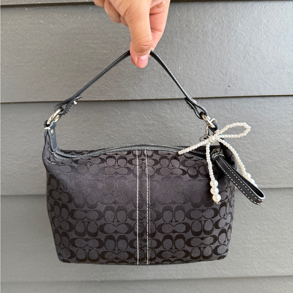 Coach Black Signature Handbag